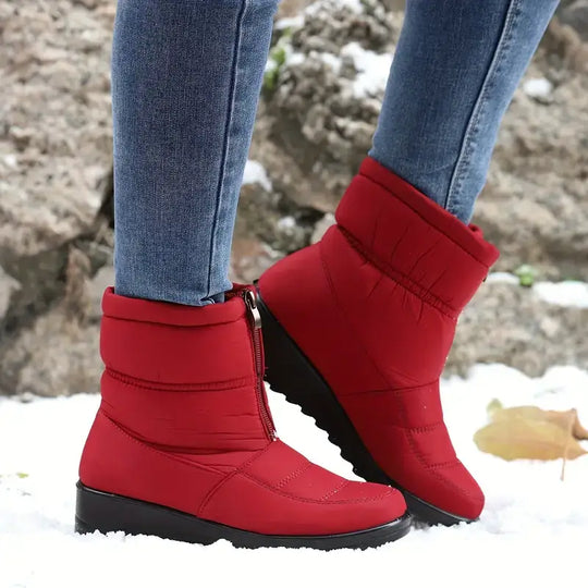 Eugénie Bottines Matelassées Compensées À Zip Frontal Femme