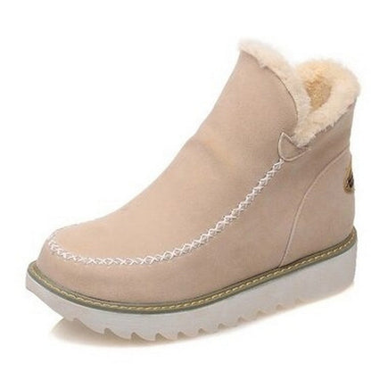 Nadège Bottines Fourrées À Revers Semelle Crantée Femme