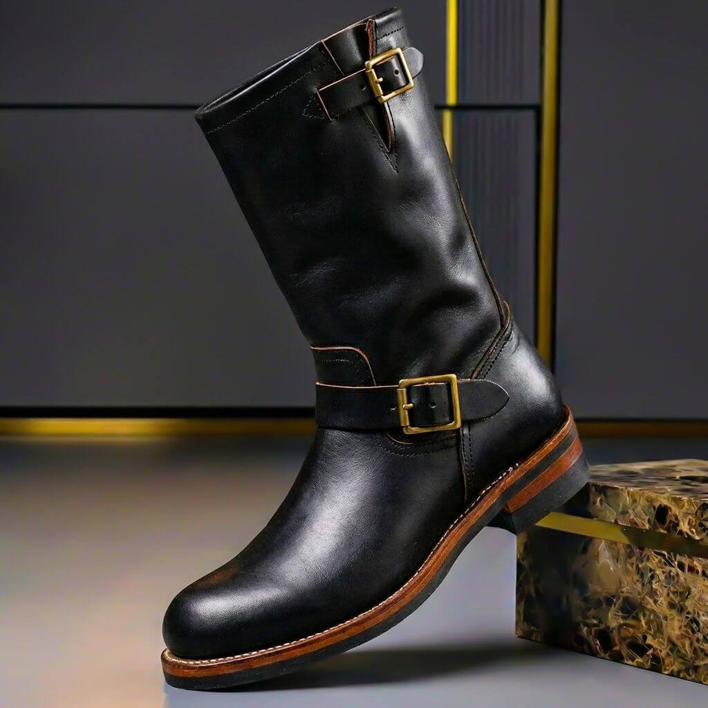 Marius Bottines Vintage Aspect Cuir Homme