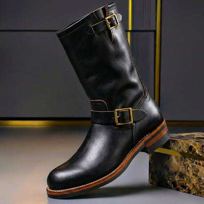 Marius Bottines Vintage Aspect Cuir Homme