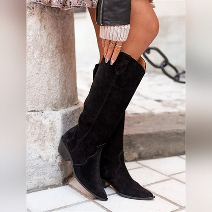 Delphine Bottes Western Hautes À Bout Pointu Femme