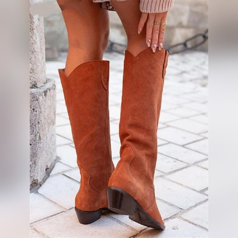 Delphine Bottes Western Hautes À Bout Pointu Femme
