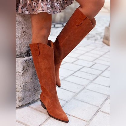 Delphine Bottes Western Hautes À Bout Pointu Femme