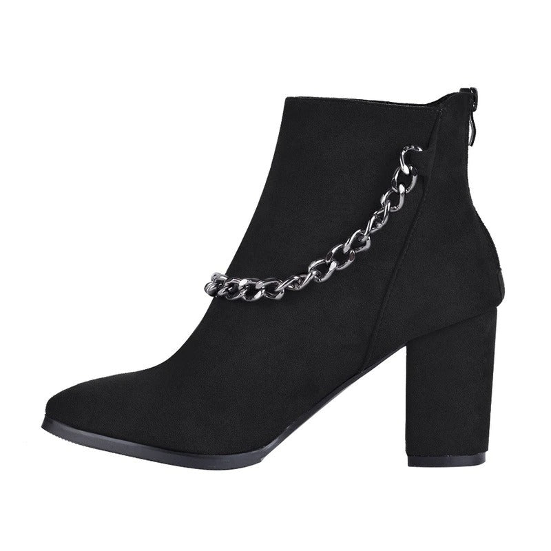 Gisèle Bottines Bout Pointu Talon Carré À Laçage Latéral Femme