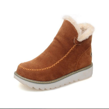 Nadège Bottines Fourrées À Revers Semelle Crantée Femme