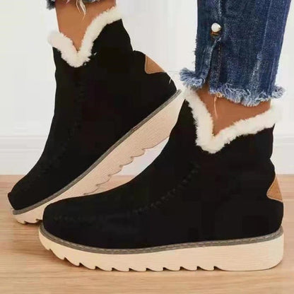Nadège Bottines Fourrées À Revers Semelle Crantée Femme