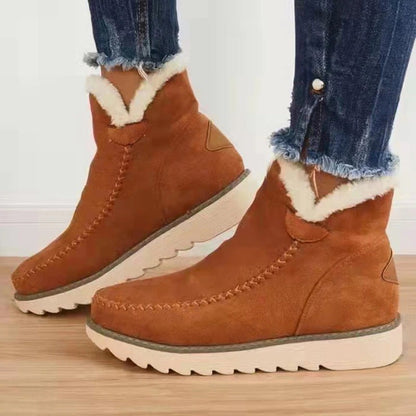 Nadège Bottines Fourrées À Revers Semelle Crantée Femme