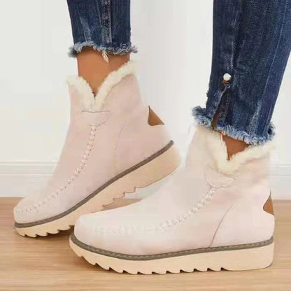 Nadège Bottines Fourrées À Revers Semelle Crantée Femme