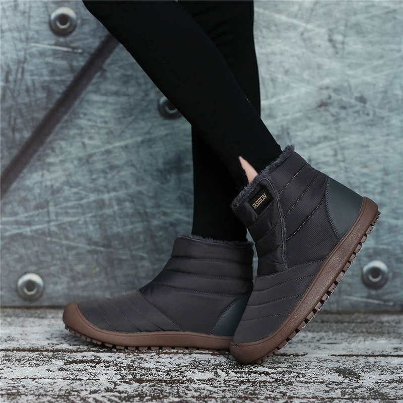 Jacinthe Bottines De Neige Matelassées À Zip Semelle Gomme Femme