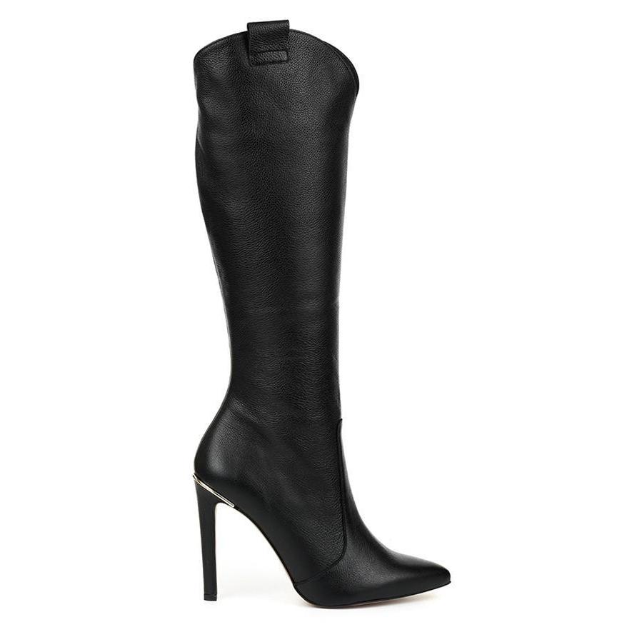Anaïs Bottes Hautes À Talon Aiguille Et Bout Pointu Femme