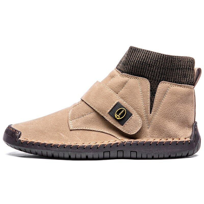 Damien Bottines À Scratch Et Col Tricot Homme