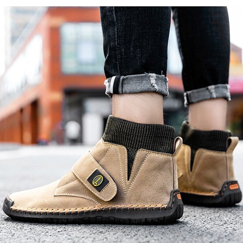 Damien Bottines À Scratch Et Col Tricot Homme