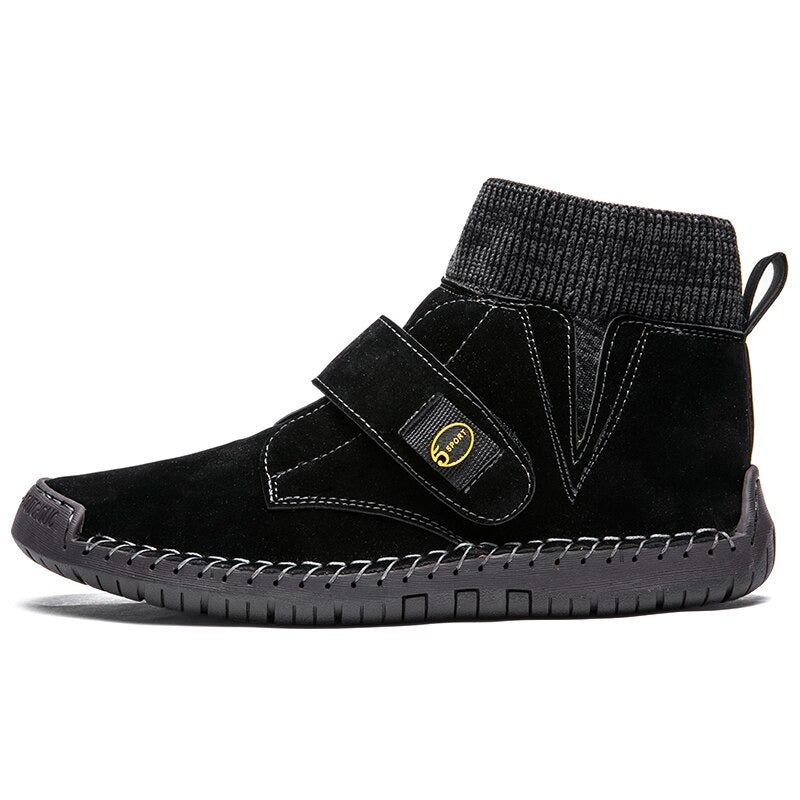 Damien Bottines À Scratch Et Col Tricot Homme