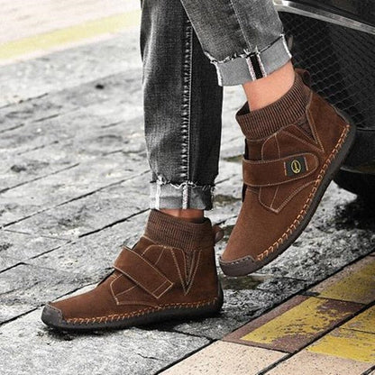 Damien Bottines À Scratch Et Col Tricot Homme