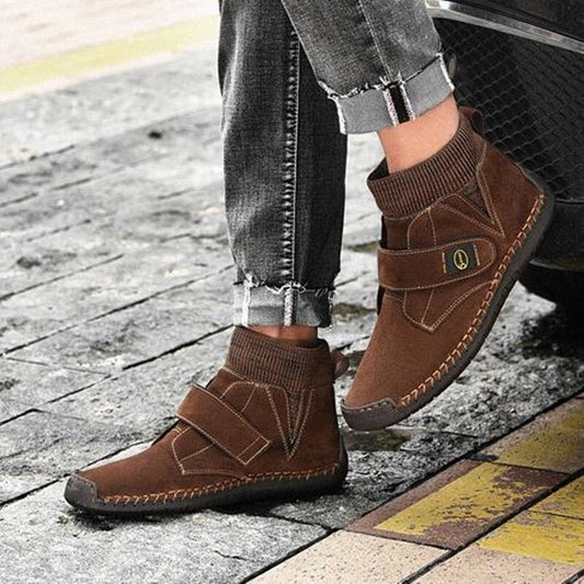 Damien Bottines À Scratch Et Col Tricot Homme