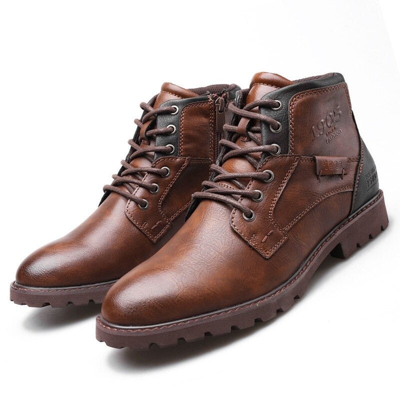Clément Bottines À Lacets Et Semelle Crantée Homme