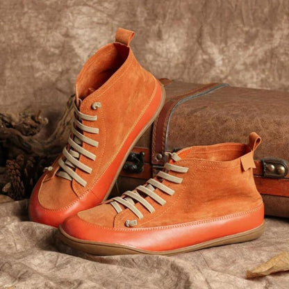 Charline Bottines Plates À Lacets Semelle Souple Femme