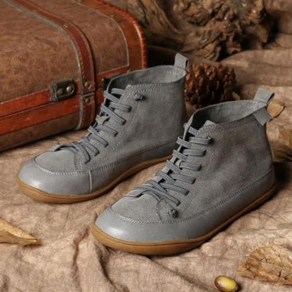 Charline Bottines Plates À Lacets Semelle Souple Femme