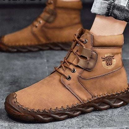 Baptiste Bottines Montantes À Lacets Semelle Surpiquée Homme