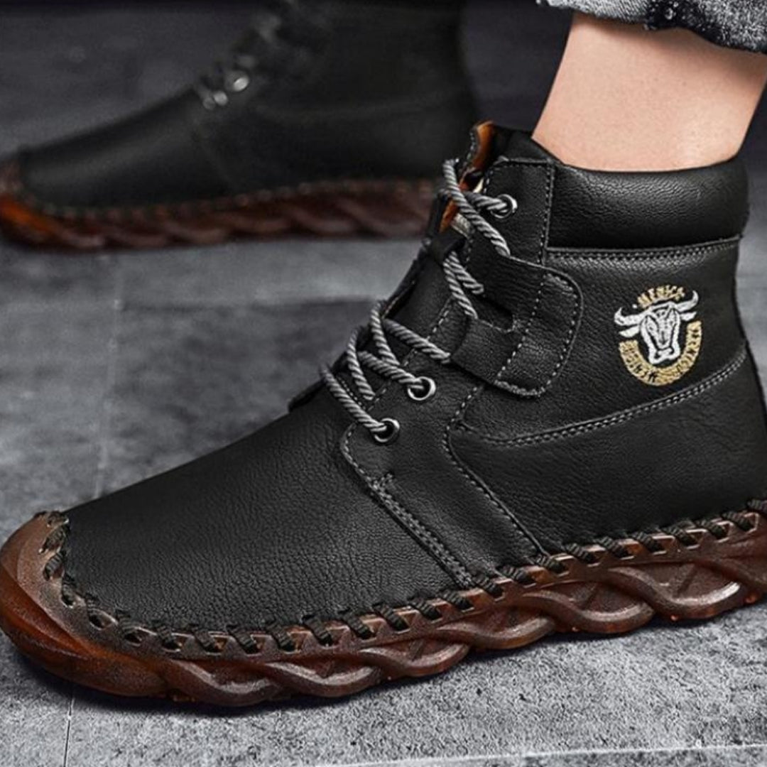Baptiste Bottines Montantes À Lacets Semelle Surpiquée Homme