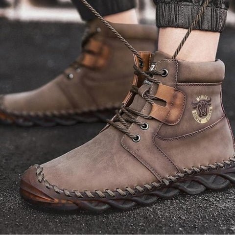Baptiste Bottines Montantes À Lacets Semelle Surpiquée Homme