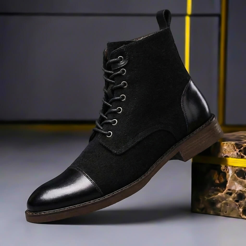 Gaspard Bottines Montantes À Lacets Bicolores Homme