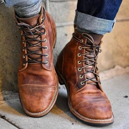 Armand Bottines À Lacets Bout Rapporté Homme