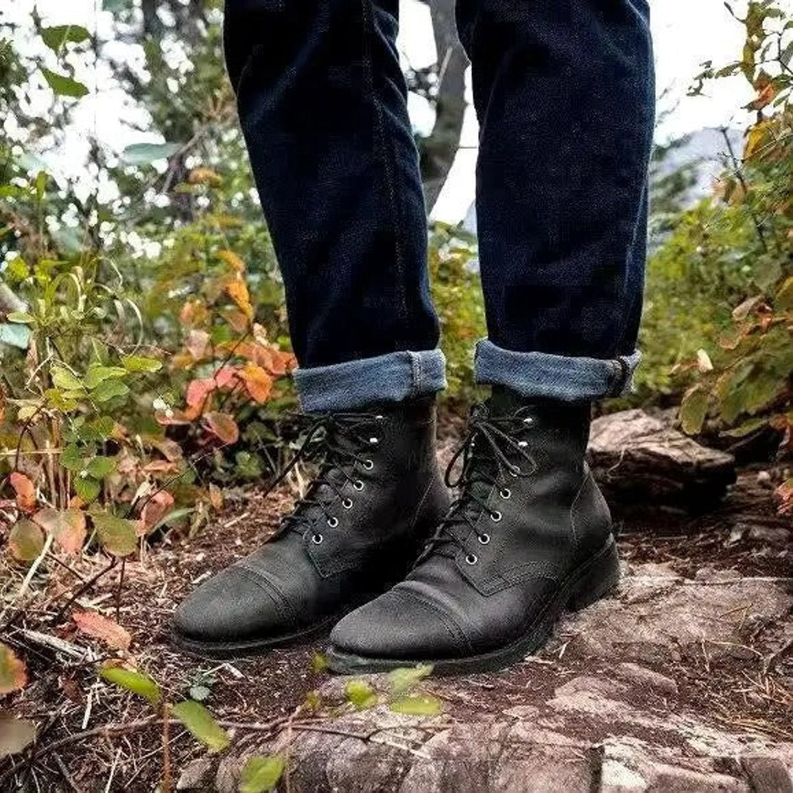 Armand Bottines À Lacets Bout Rapporté Homme
