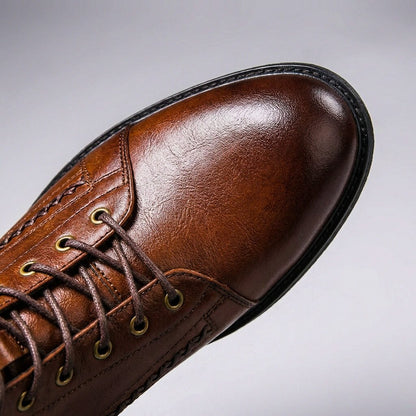 Émile Bottines Montantes À Lacets Détail Cousu Homme