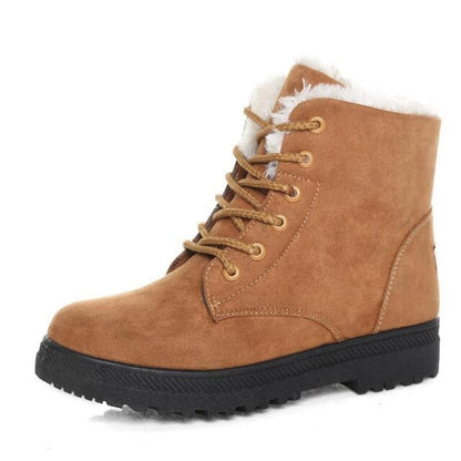 Mireille Bottines À Lacets Doublées Fourrées Semelle Crantée Femme