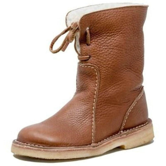 Flavie Bottes Fourrées À Laçage Arrière Et Semelle Crêpe Femme