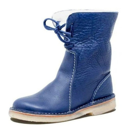 Flavie Bottes Fourrées À Laçage Arrière Et Semelle Crêpe Femme