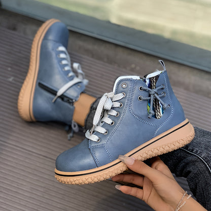 Romane Bottines À Lacets Et Zip Semelle Gomme Femme