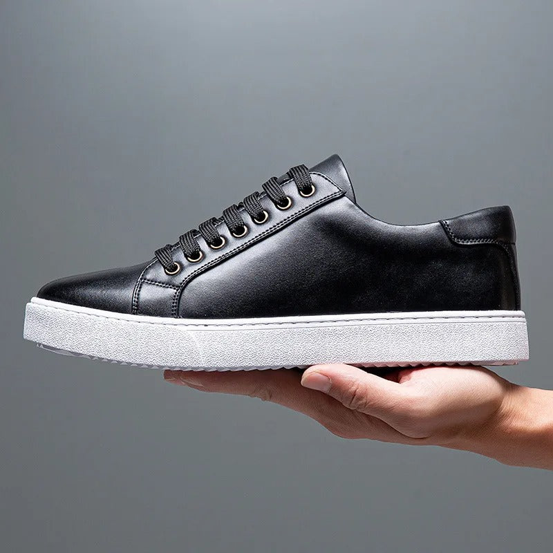 Fabien Baskets Aspect Cuir Lisse Homme