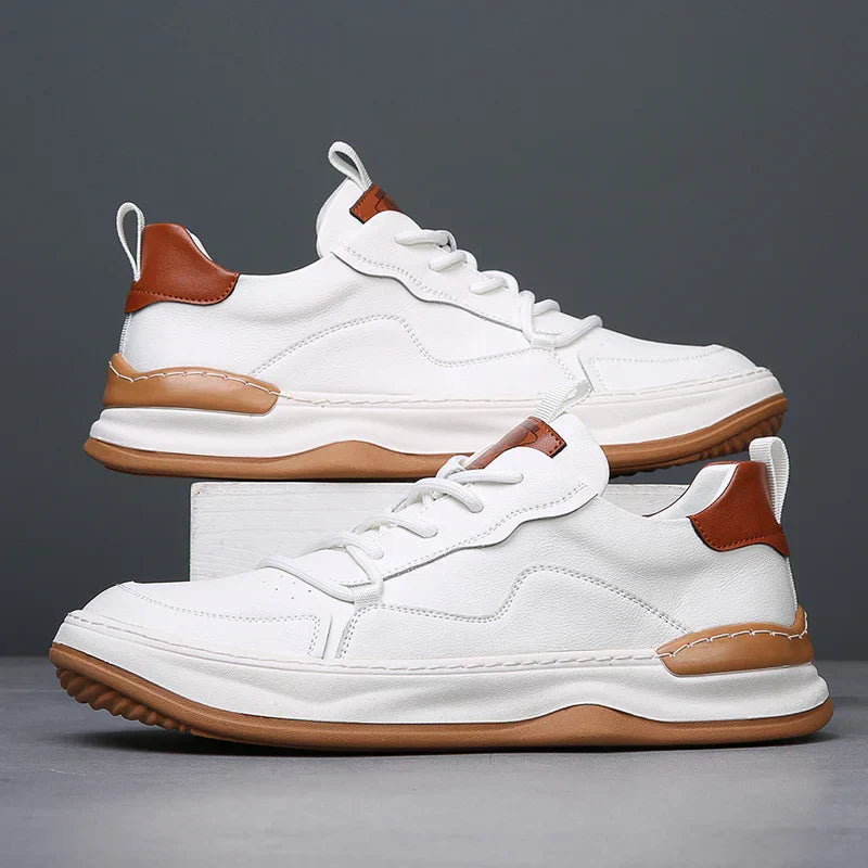 Quentin Baskets Col Rembourré Aspect Cuir Homme