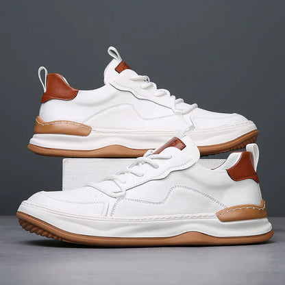 Quentin Baskets Col Rembourré Aspect Cuir Homme