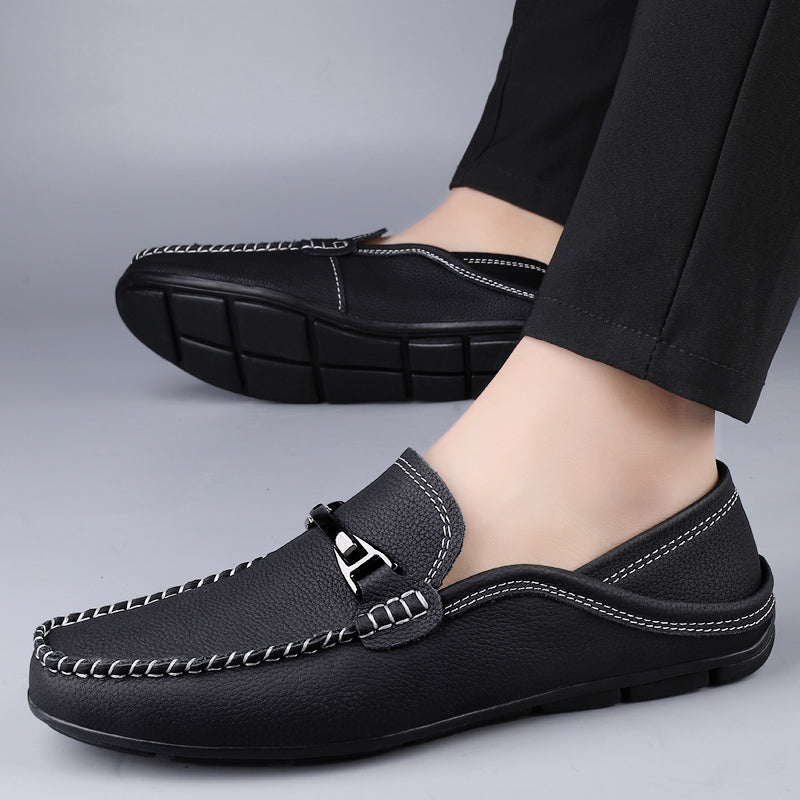 Robin Mocassins À Enfiler Aspect Cuir Homme