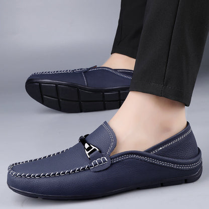 Robin Mocassins À Enfiler Aspect Cuir Homme