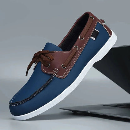 Chaussures bateau Corentin en éco-cuir pour homme, vue arrière