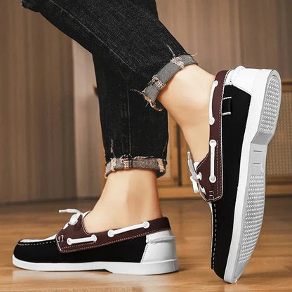 Chaussures bateau Corentin en éco-cuir pour homme, coloris disponibles du 38 au 47
