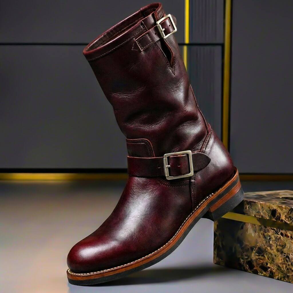 Marius Bottines Vintage Aspect Cuir Homme