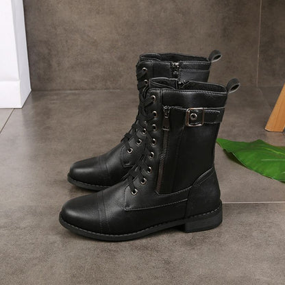 Chloé Bottines Rangers À Lacets Et Zip Femme