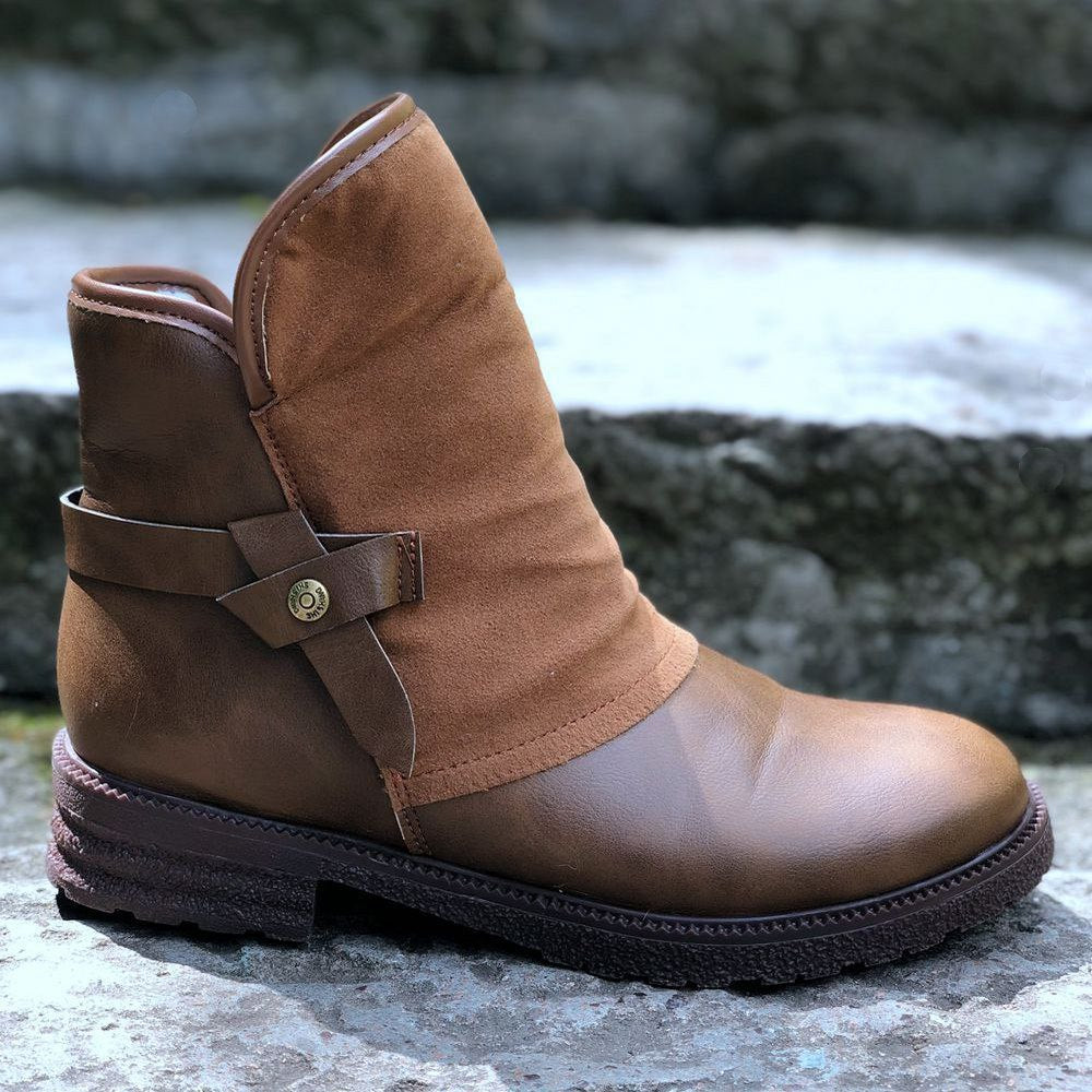 Marion Bottines Doublées Fourrées À Zip Et Bride Femme