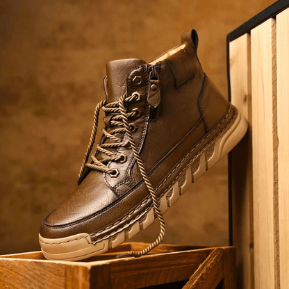 Maxime Bottines Urbaines Aspect Cuir Lisse Homme