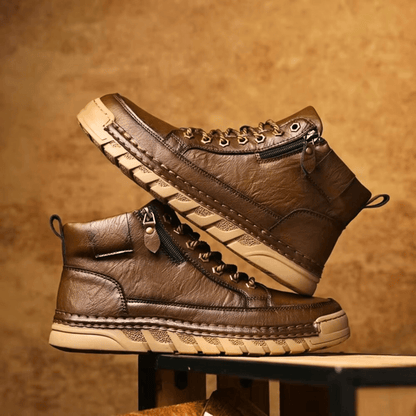 Maxime Bottines Urbaines Aspect Cuir Lisse Homme