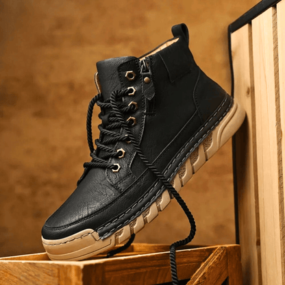 Maxime Bottines Urbaines Aspect Cuir Lisse Homme