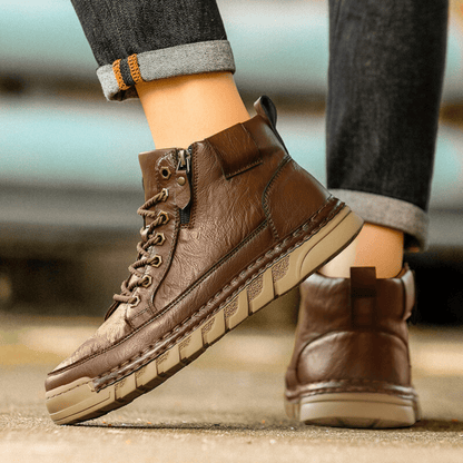 Maxime Bottines Urbaines Aspect Cuir Lisse Homme